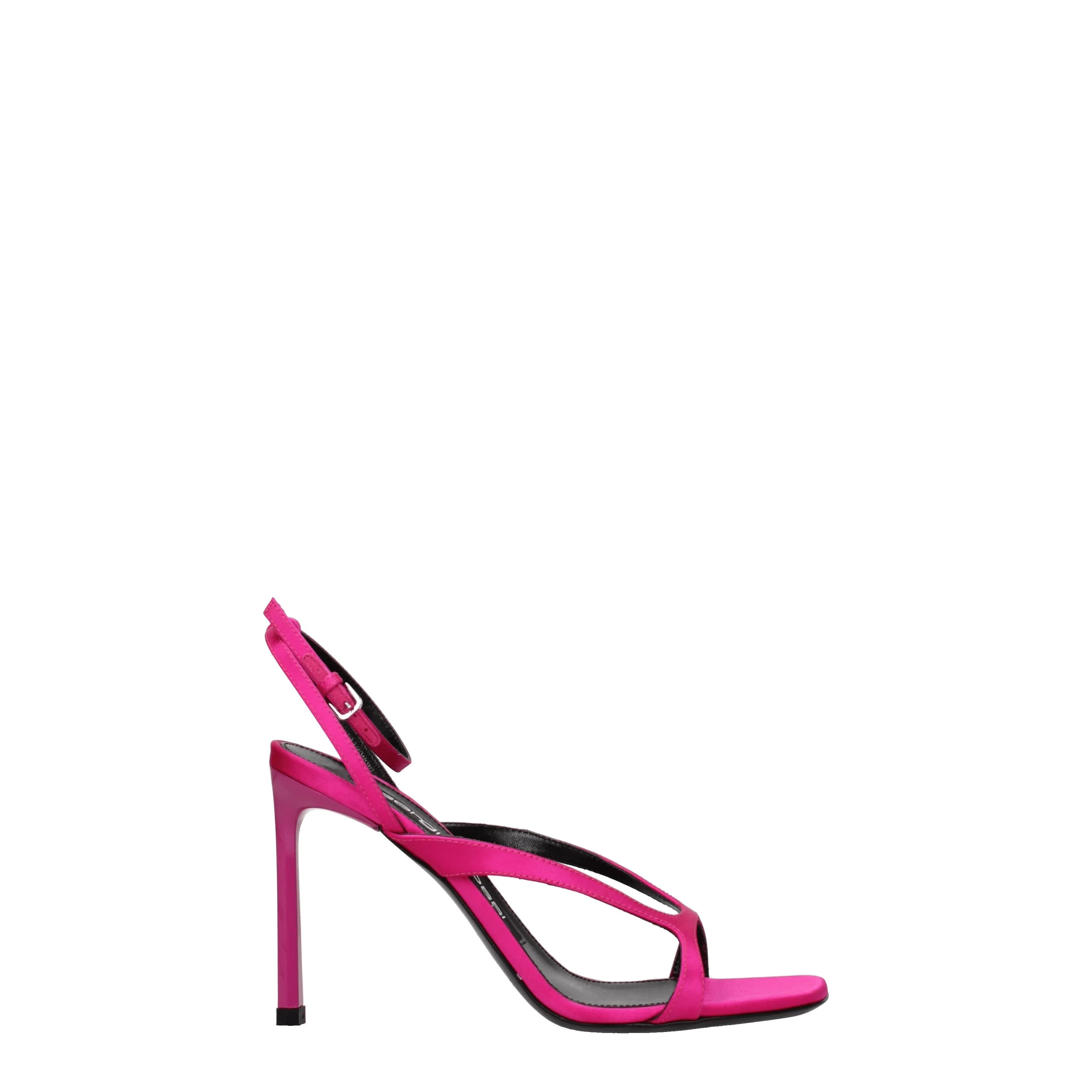 Sergio Rossi Sandales Arcanes Arcanes Satin Fuchsia / Magenta