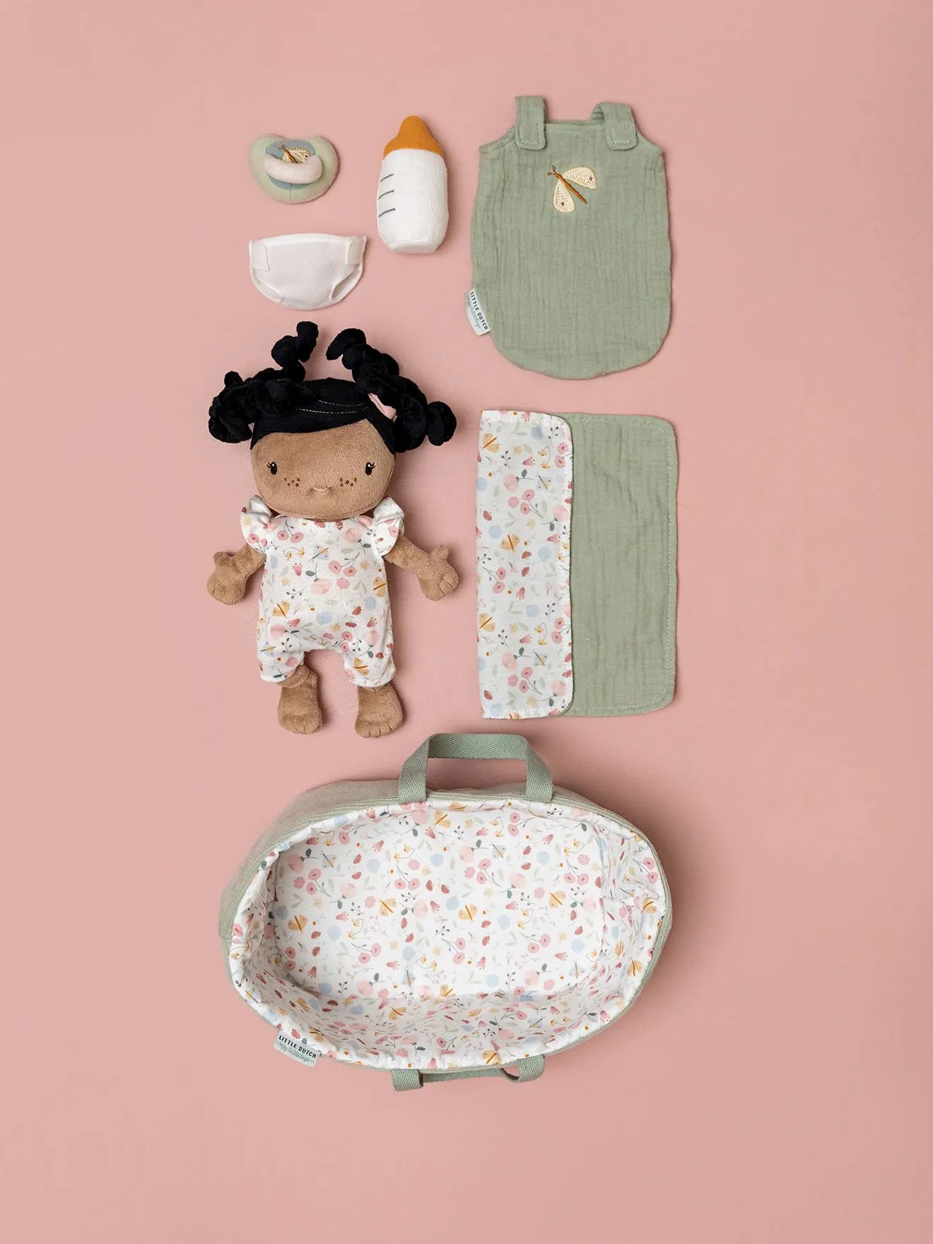 Set couffin et poupon bébé - LITTLE DUTCH evi - Little Dutch