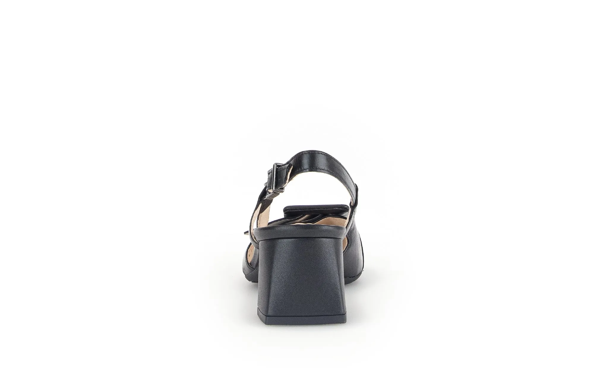 Slings noirs en cuir