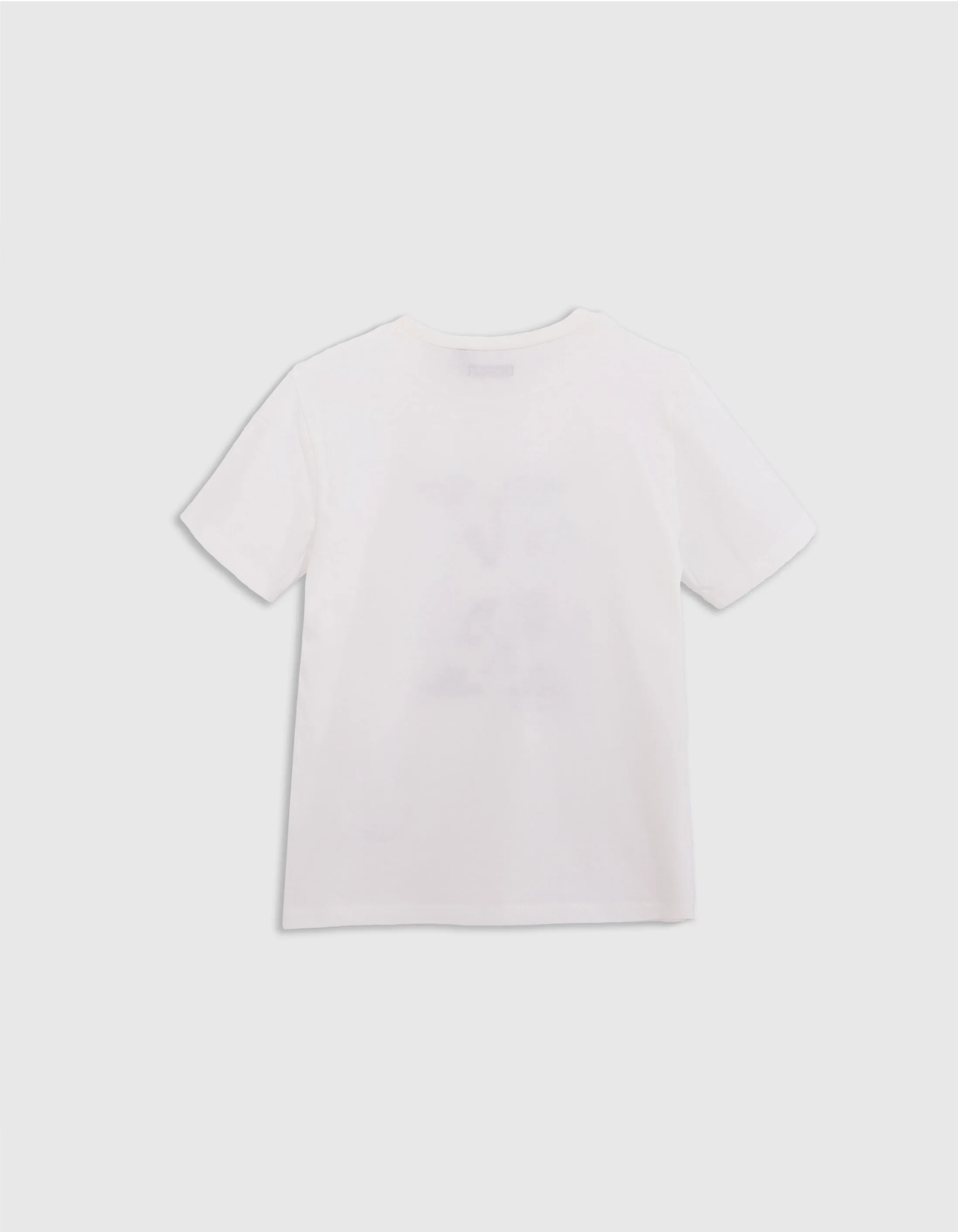 T-shirt écru maxi monogramme imprimé voitures garçon