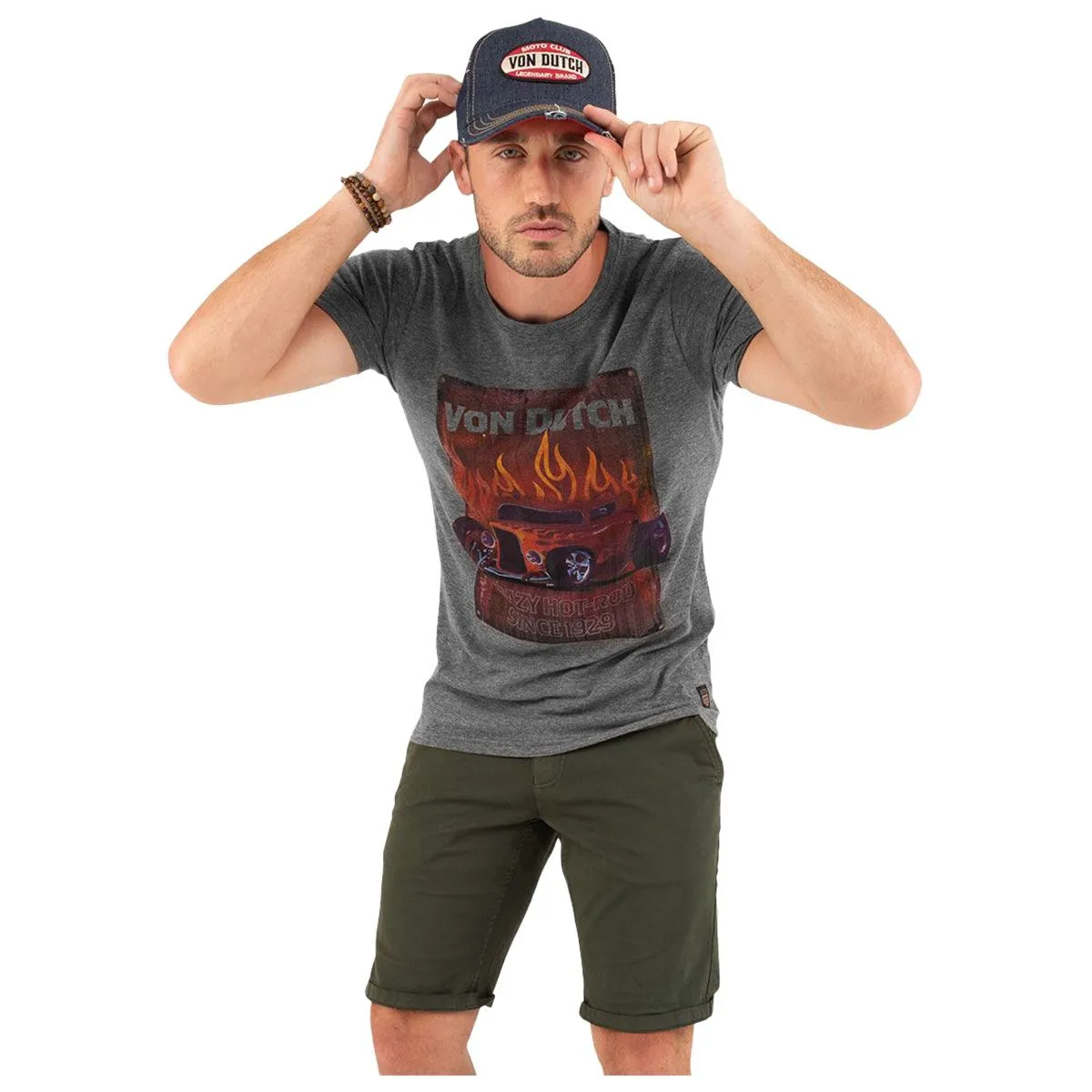 T-Shirt Homme VON DUTCH - Crazy Car - Rock A Gogo