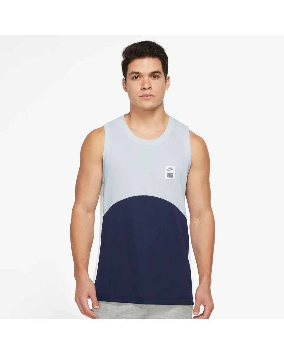 T-shirt sans manches Homme M NK DF STARTING5 JSY Bleu