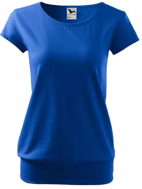 T-shirt style silhouette fluide - Femme - MF120 - bleu roi 
