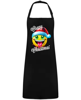 Tablier Emoji Noël tire la langue. Crazy Christmas par  Featheart