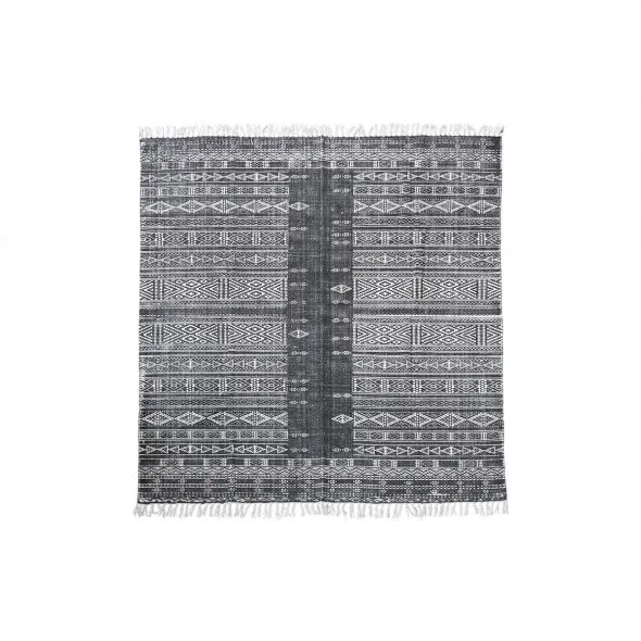 Tapis Julia - Black & White (180x180) - HOUSE DOCTOR - Perlin Paon Paon