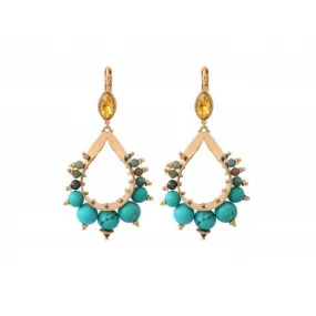 Turquoise Pearl Earrings - SATELLITE