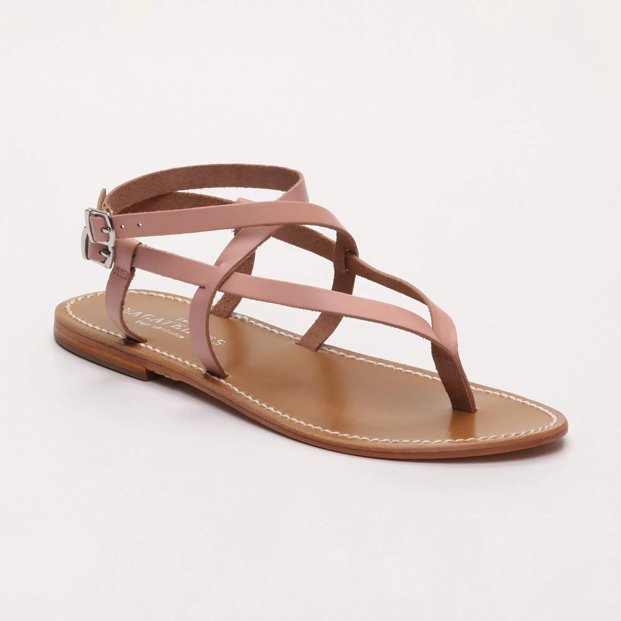 UNION sandales entre-doigts en cuir