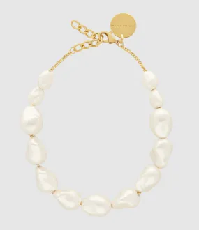 VANESSA BARONI Partager  Collier Big Organic Pearl Short Perle  