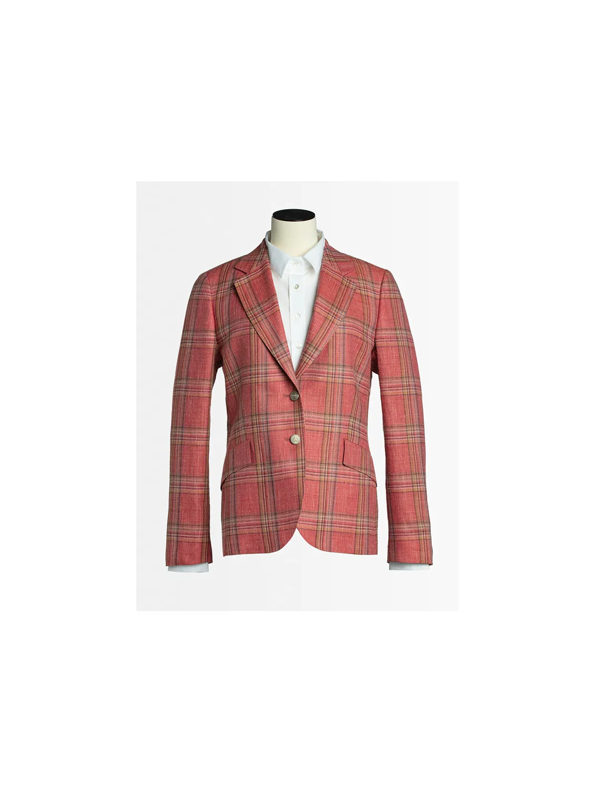 Veste tweed d'été carreaux