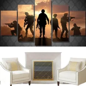 Vintage US Army Tableau