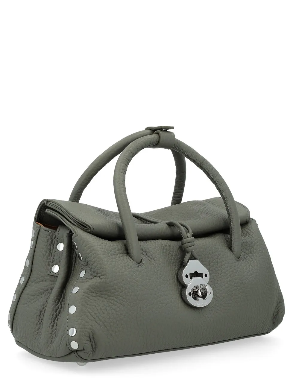 Zanellato Sac Dotta Centauro S en cuir grainé vert